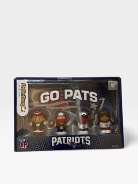 New England Patriots Little Collector People Fisher Price NFL Set 4 Football New